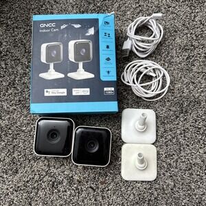 GNCC Indoor Security Camera, 2 Packs 1080P Cameras for Home Security Wi-Fi